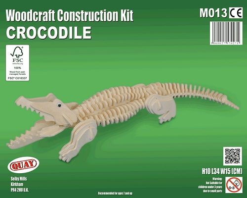 Quay Woodcraft Construction Kits - Crocodile