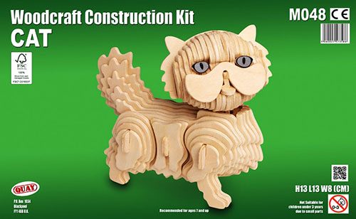 Quay Woodcraft Construction Kits - Cat