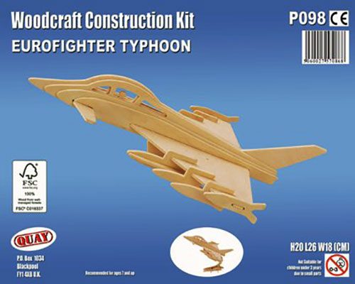 Quay Woodcraft Construction Kits - Eurofighter - Typhoon