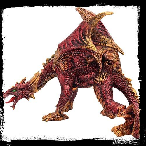 Vermillion Guardian Dragon Figurine U3030H7 - Image 2