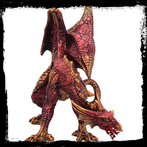 Vermillion Guardian Dragon Figurine U3030H7 - Image 4