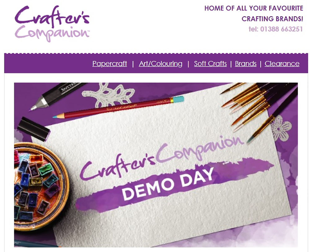 Crafters Companion Demo Day