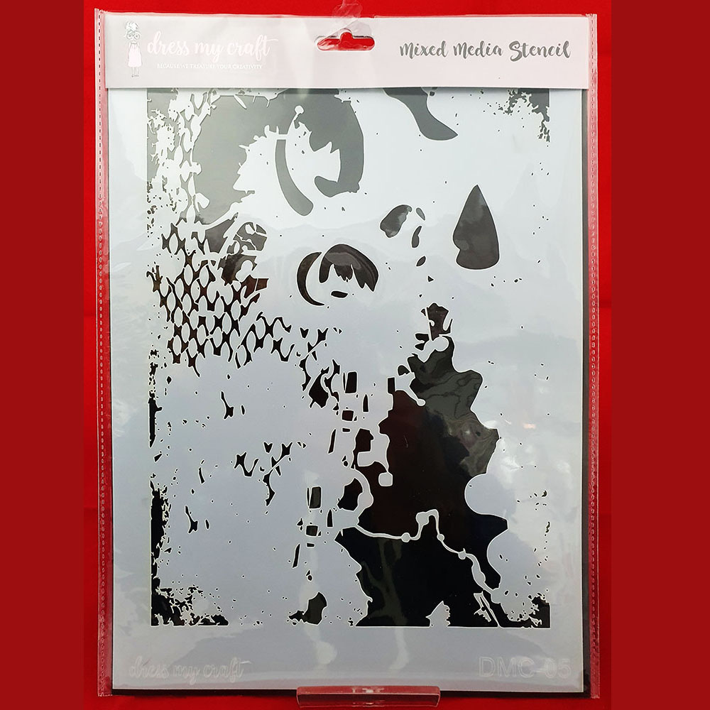 Dress My Craft Stencil – Abstract Lady-DMC-05