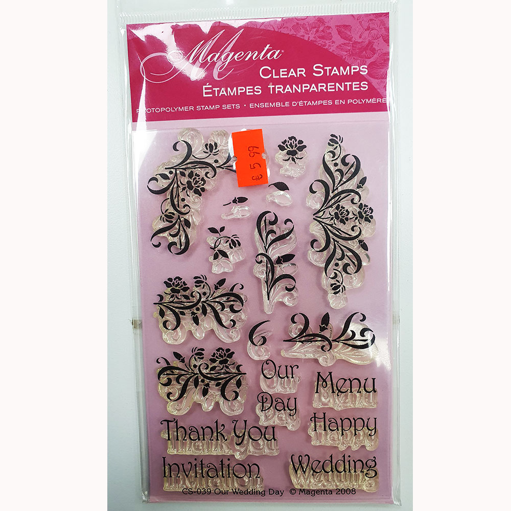 Magenta Lear Acrylic Stamp – Wedding Day-CS039