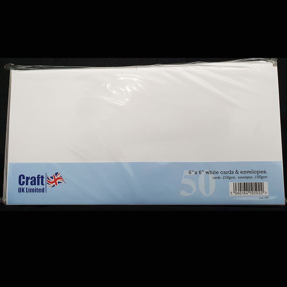 6x6 Craft Uk White Blanks