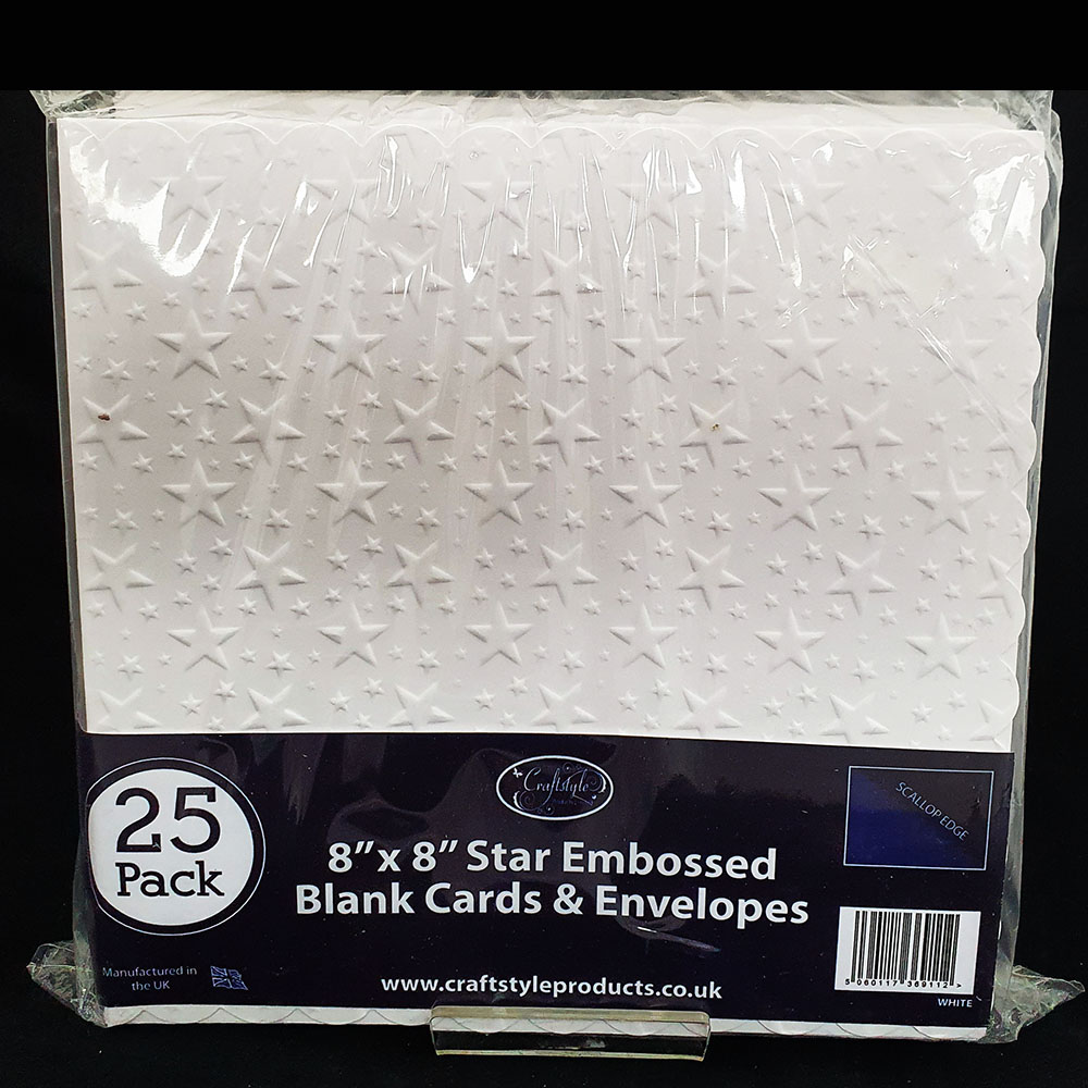 8x8 Craftstyle Star Embossed