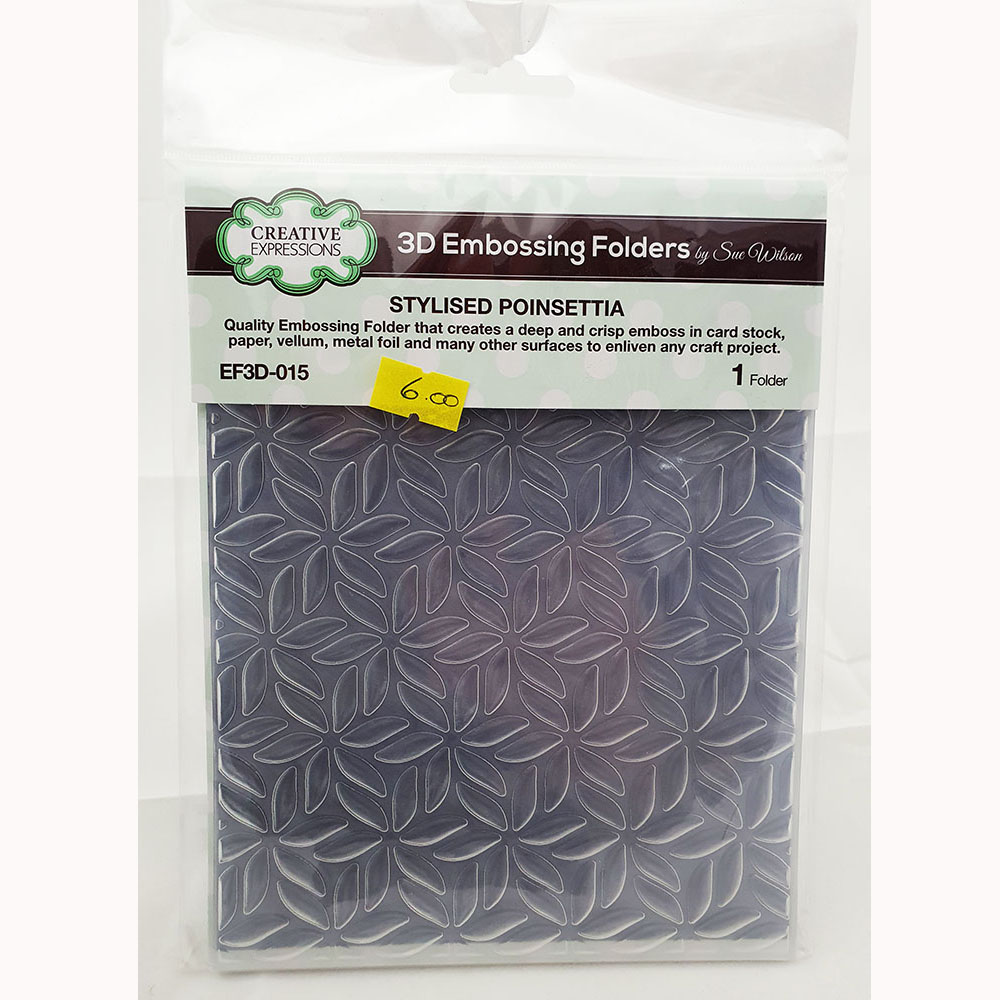 Embossing Folder stylised poinsettia