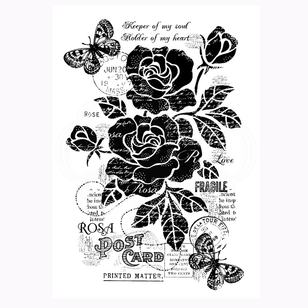 Vintage Roses Stamp