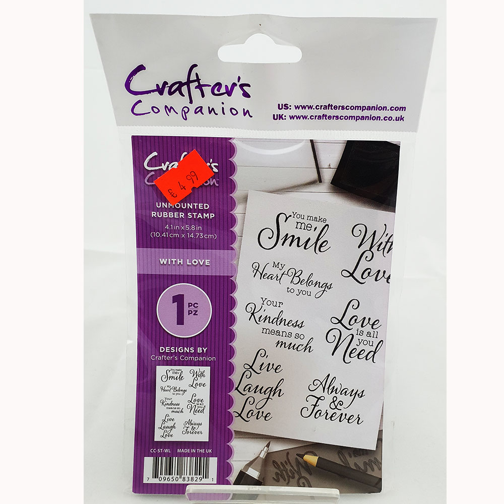Crafters Companion With Love -CC-ST-WL
