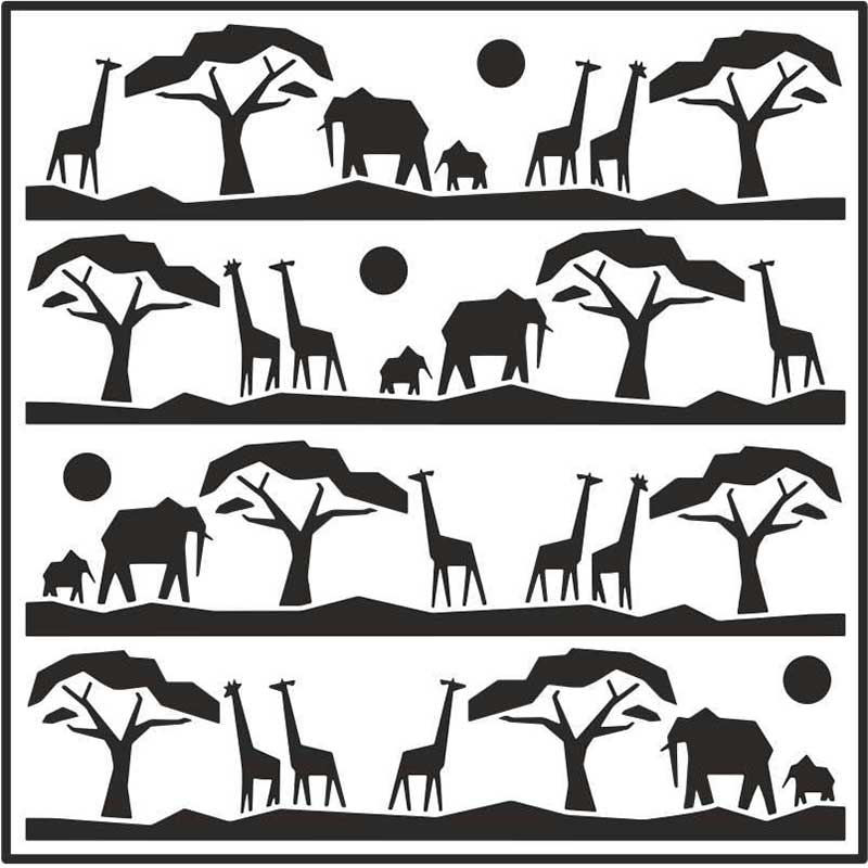 Safari Animal Stencil Tracers