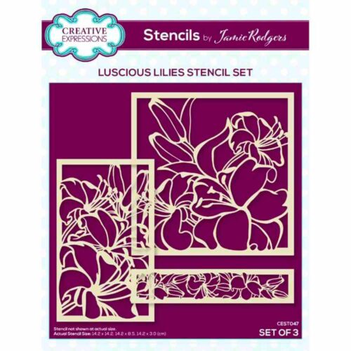 Jamie Rodgers Luscious Lilies Stencil Set