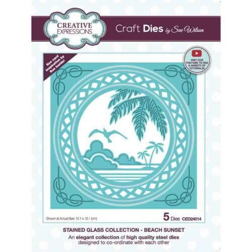 Glass Collection Beach Sunset Craft Die