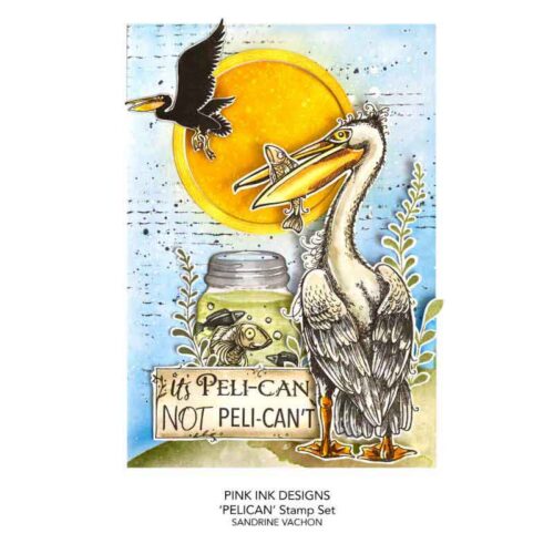 Pink Ink Designs Pelican 6 in x 8 in Clear Stamp Set - Image 5