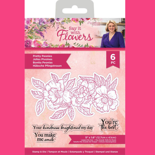 Say It With Flowers Stamp & Die-Pretty Peonies