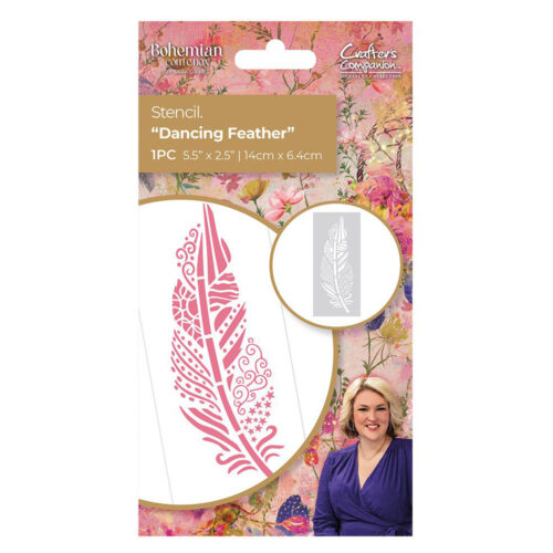 Bohemian Stencil - Dancing Feather