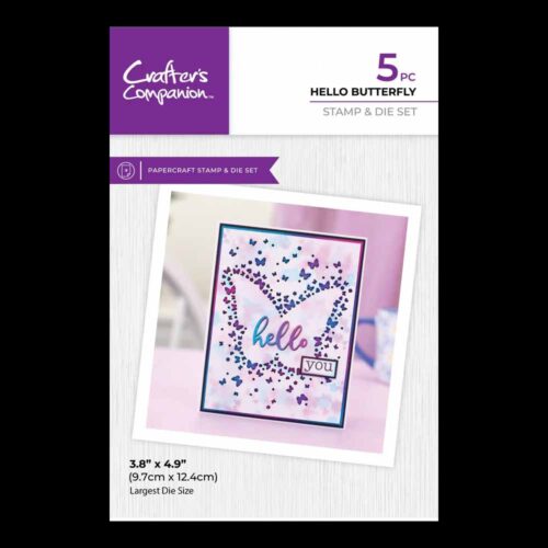 Crafters Companion Stamp & Die Set - Be Happy - Image 5