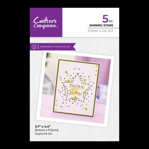 Crafters Companion Stamp & Die Set - Be Happy - Image 2