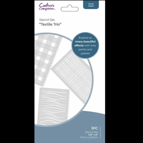 Crafter's Companion Stencil Set - Textile Trio