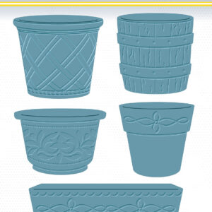 Plant Pots Craft Die Set - Garden Collection By Jamie Rodgers Crafts