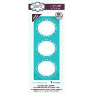 Slimline Decorative Oval Aperture Trio Die – Creative Expressions